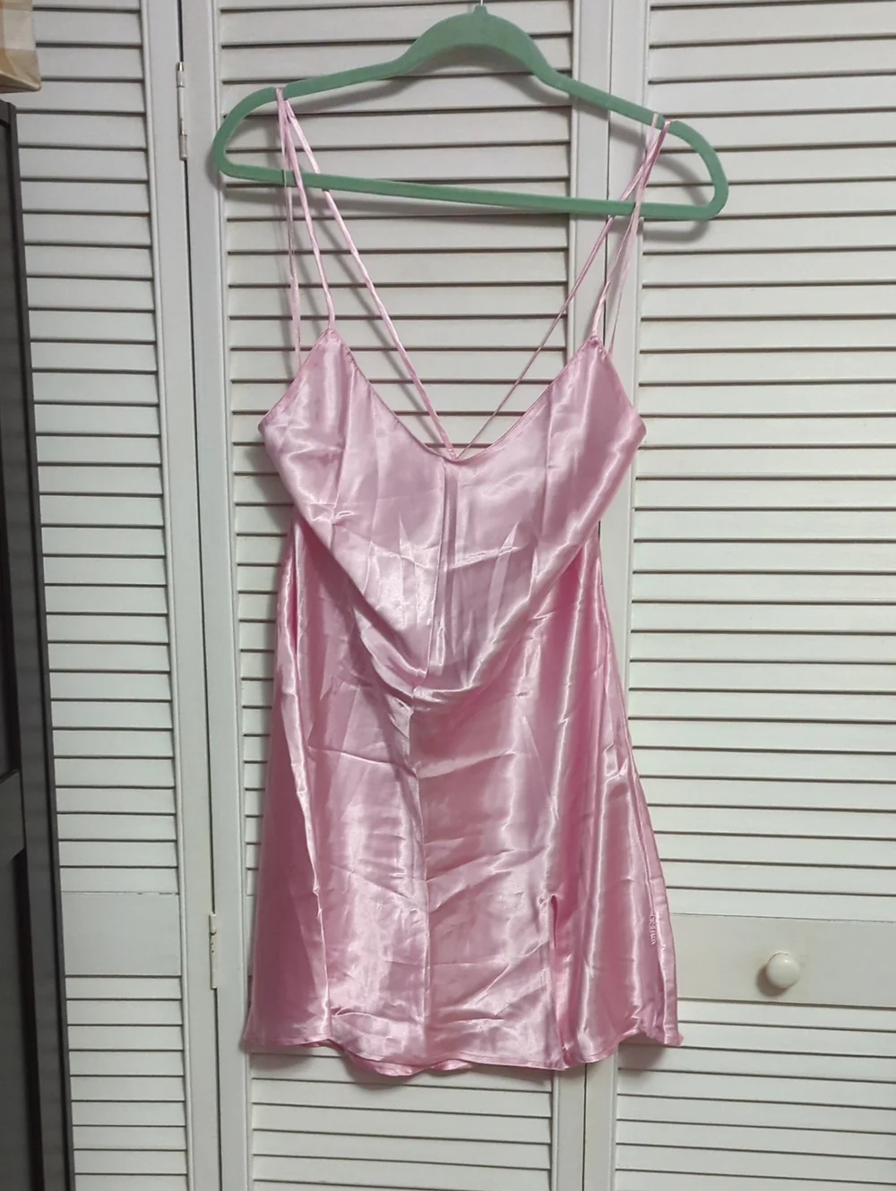 La SENZA Pale Pink Satin Slip Chemise - Picture 1 of 4